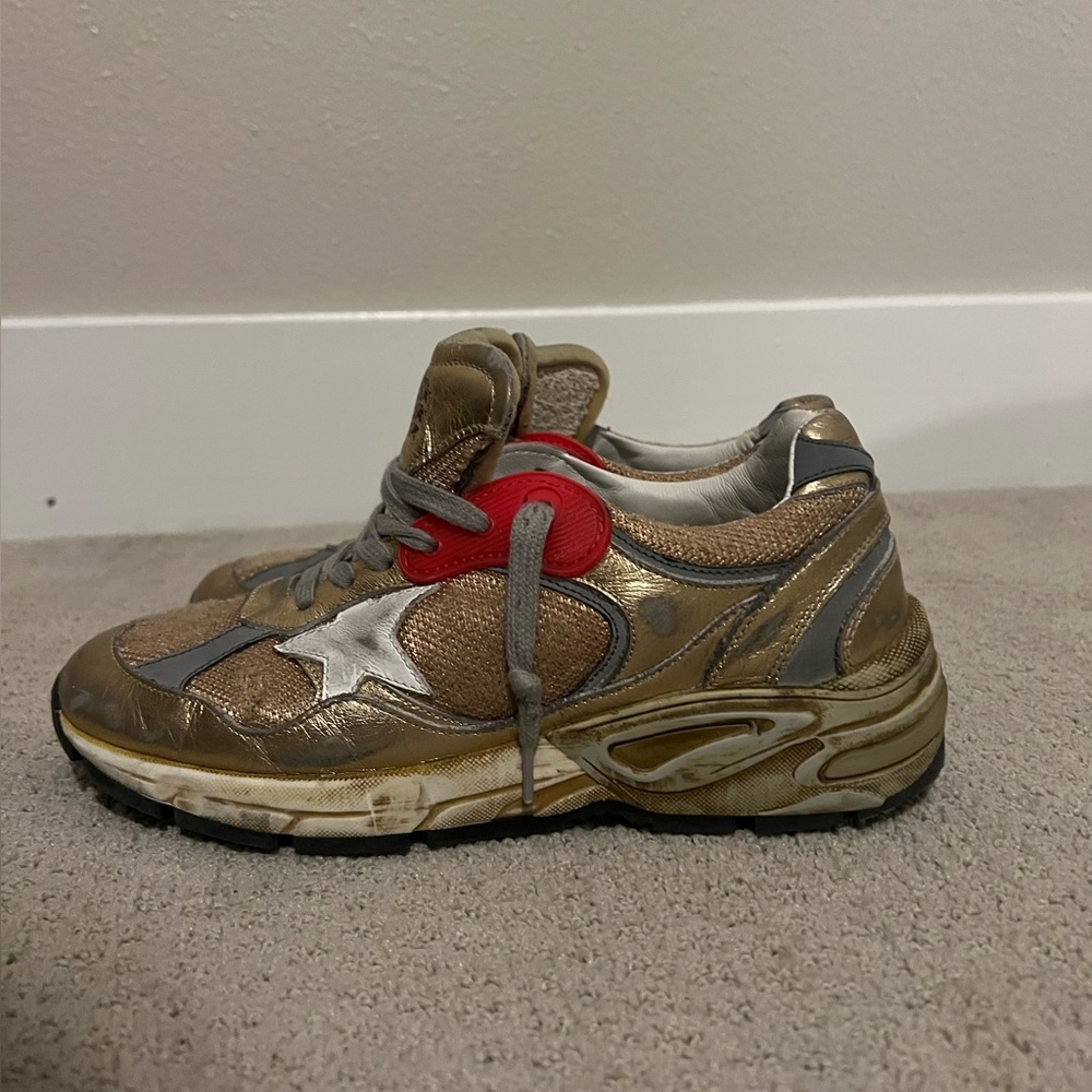 Gold Golden Goose Dad-Stars